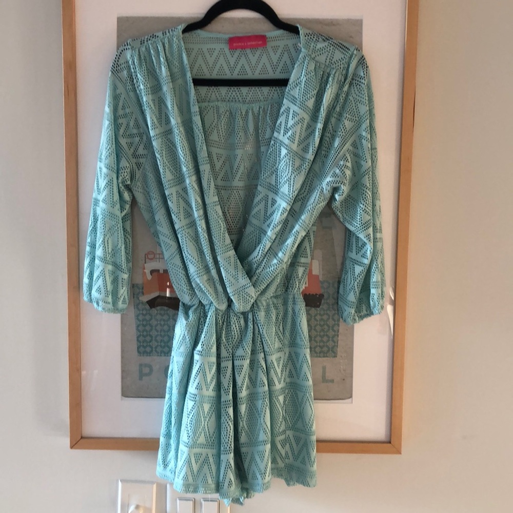 Turquoise romper from NYC boutique!